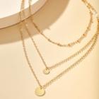 Layered Necklace N003 - Gold - One Size