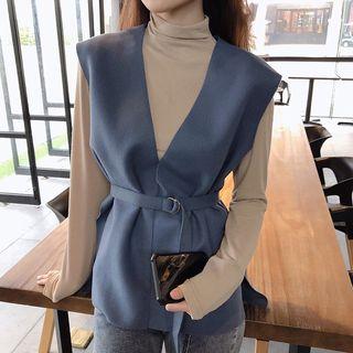 Long-sleeve T-shirt / V-neck Vest