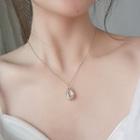 Tulip Pendant Alloy Necklace Gold - One Size