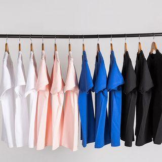 Couple Matching Plain Short-sleeve Tee