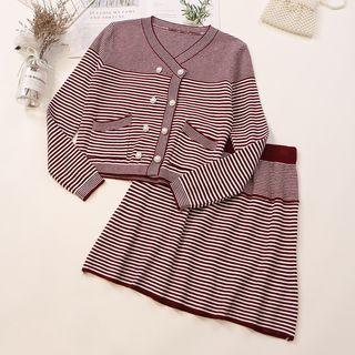 Set: Double Breasted Cardigan + Skirt