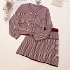 Set: Double Breasted Cardigan + Skirt