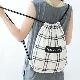 Printed Drawstring Backpack