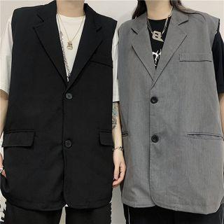 Coupler Matching Single-breasted Vest
