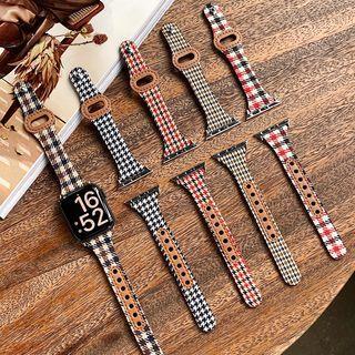 Plaid Canvas Apple Watch Strap (various Designs)
