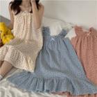 Sleeveless Floral Midi A-line Sleep Dress