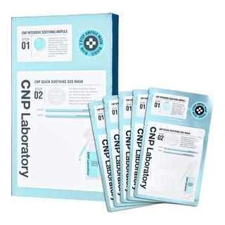 Cnp Laboratory - Quick Soothing Sos 2-step Mask Set 5 Pcs