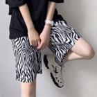 Zebra Printed Shorts