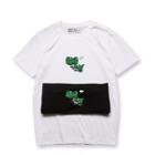 Short-sleeve Dinosaur Print T-shirt