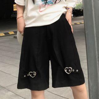 Heart Buckled Shorts