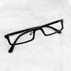 Half Frame Eyeglasses Black - One Size