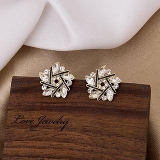 Rhinestone Earring E3218 - As Shown In Figure - One Size