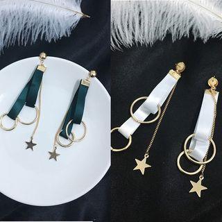 Circle & Star Fringed Earring