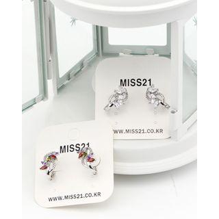 Rhinestone Openwork Earrings