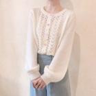 Bow Detail Heart & Flower Button Cardigan (2 Designs)