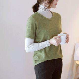 Brushed Fleece Short-sleeve T-shirt