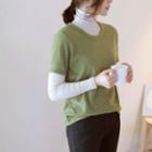 Brushed Fleece Short-sleeve T-shirt
