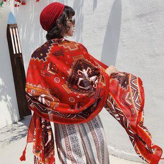 Pattern Shawl Small Plaid - 180cm X 100cm