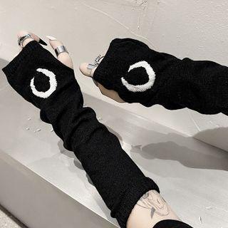 Semi Circle Jacquard Gloves Semi Sleeve