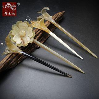 Horn Flower Hair Stick