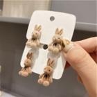 Fluffy Rabbit Ear Stud