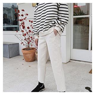 Brushed Fleece Lined Loose-fit Pants