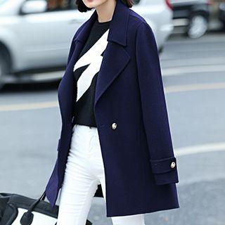 Notch Lapel Double-breasted Jacket