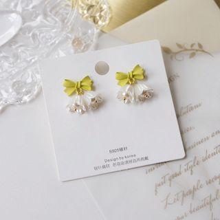 Bow Flower Alloy Earring