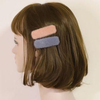 Set Of 2: Chenille Hair Clip
