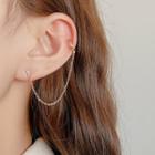 Chained Alloy Cuff Earring 1 Piece - E2820 - Gold - One Size