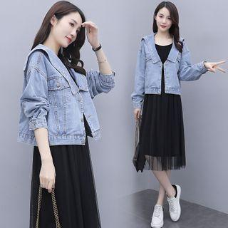 Sailor Collar Denim Jacket