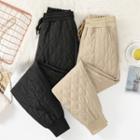 Quilted Drawstring Pants