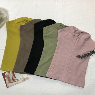Ribbed Strapless Top