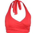 Twist-front Halter-neck Cropped Top