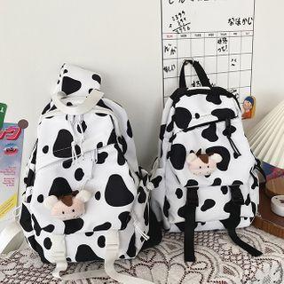 Cow Print Canvas Sling Bag