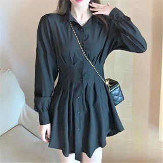 Long-sleeve Slim-fit Blouse