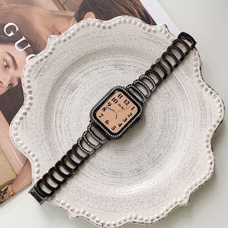 Rhinestone Chain Apple Watch Strap / Protection Case / Set