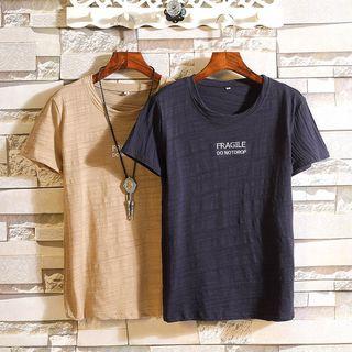 Short-sleeve Embroidered  T-shirt