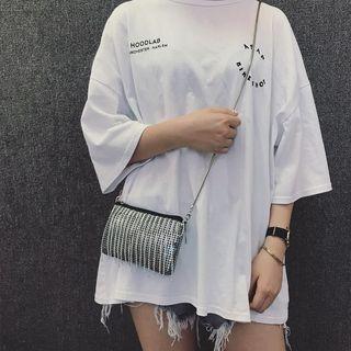 Fringe Crossbody Bag Silver - One Size