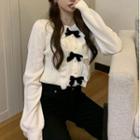 Bow Sweater White - One Size