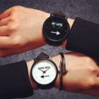 Couple Matching Number Print Strap Watch