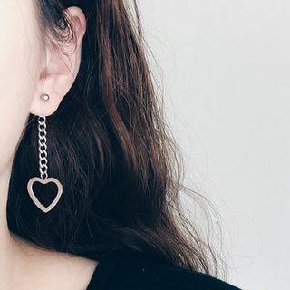 Heart Chain Earring
