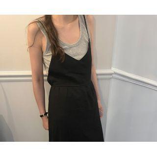 Spaghetti-strap Open-back Maxi Dress