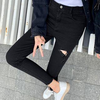 High-waist Skinny Jeans / Set