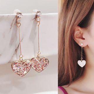 Heart Earring As Shown In Figure - One Size