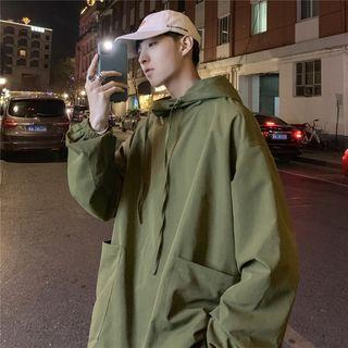 Drawstring Pocketed Hoodie