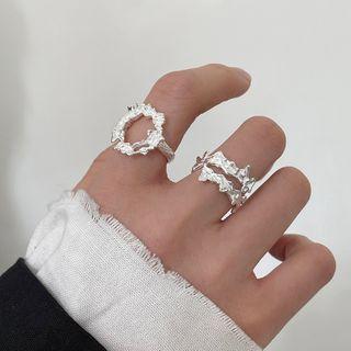 Irregular Sterling Silver Ring (various Designs)