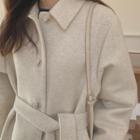 Woolen Mac Coat With Sash