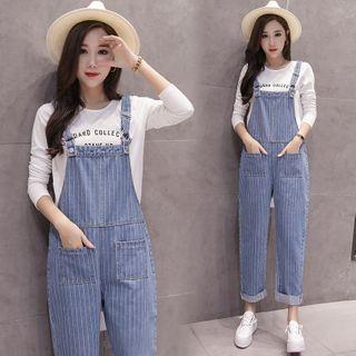 Striped Straight-leg Jumper Jeans