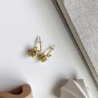 Dice Sterling Silver Dangle Earring 1 Pc - E332 - Gold - One Size
